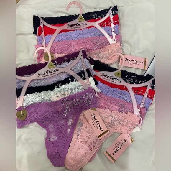 BRAND NEW WITH TAGS JUICY COUTURE THONGS - Picture 2 of 6